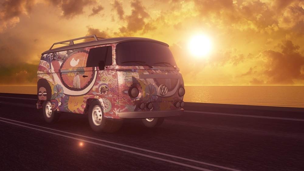 California hippie van